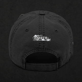 Black Heatwave embroidered dad hat front view