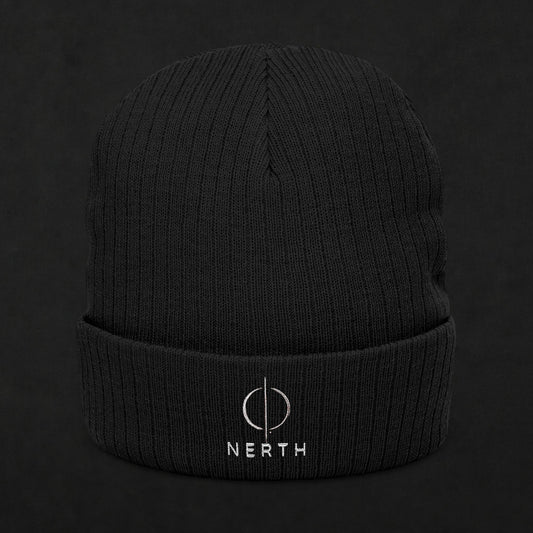Offset Division Embroidered Beanie